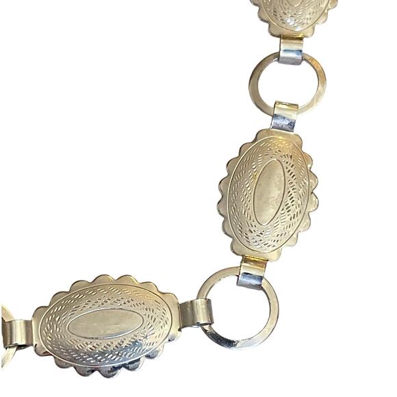 Vintage Concho Belt Silver Small Conchos Fits XS through Large - Picture 4 of 5